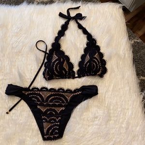 Pilyq bikini Black and Tan size L for both